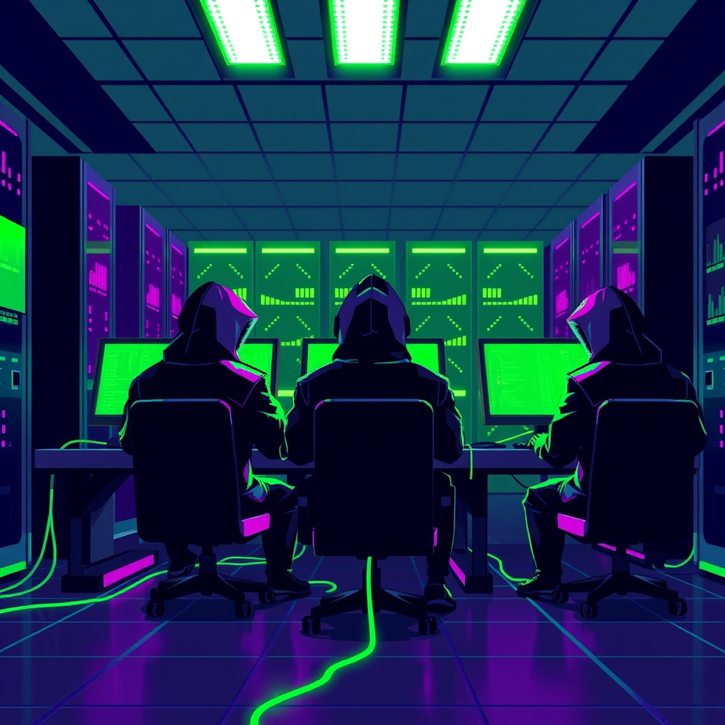 Sindikat Robot Trading Indonesia — varian pixel-art