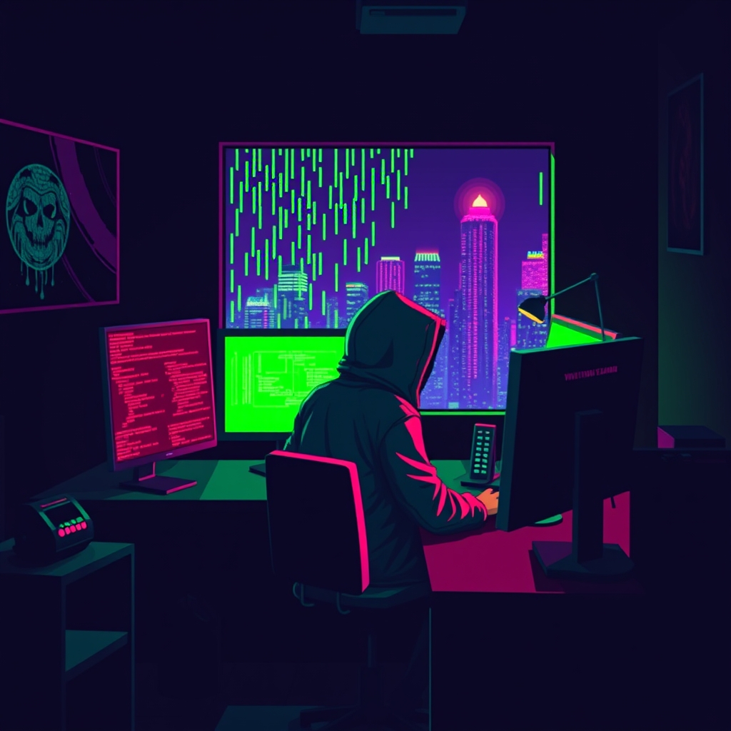 Serangan Ransomware Bank Syariah Indonesia (BSI) 2024: Analisis Teknis — varian pixel-art