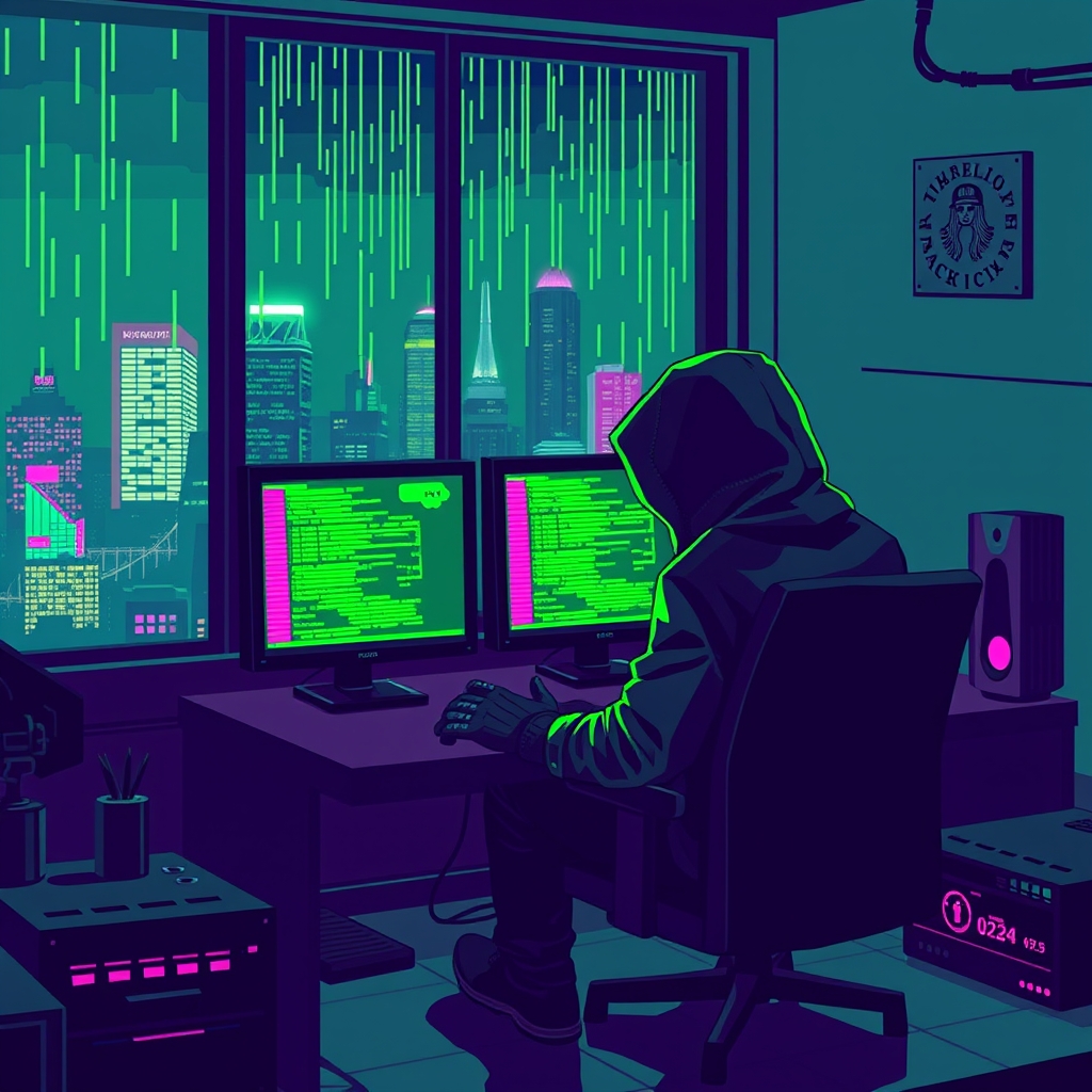 Kebocoran Data Dukcapil 2024: 24 Juta KTP Terpapar di Dark Web — varian pixel-art