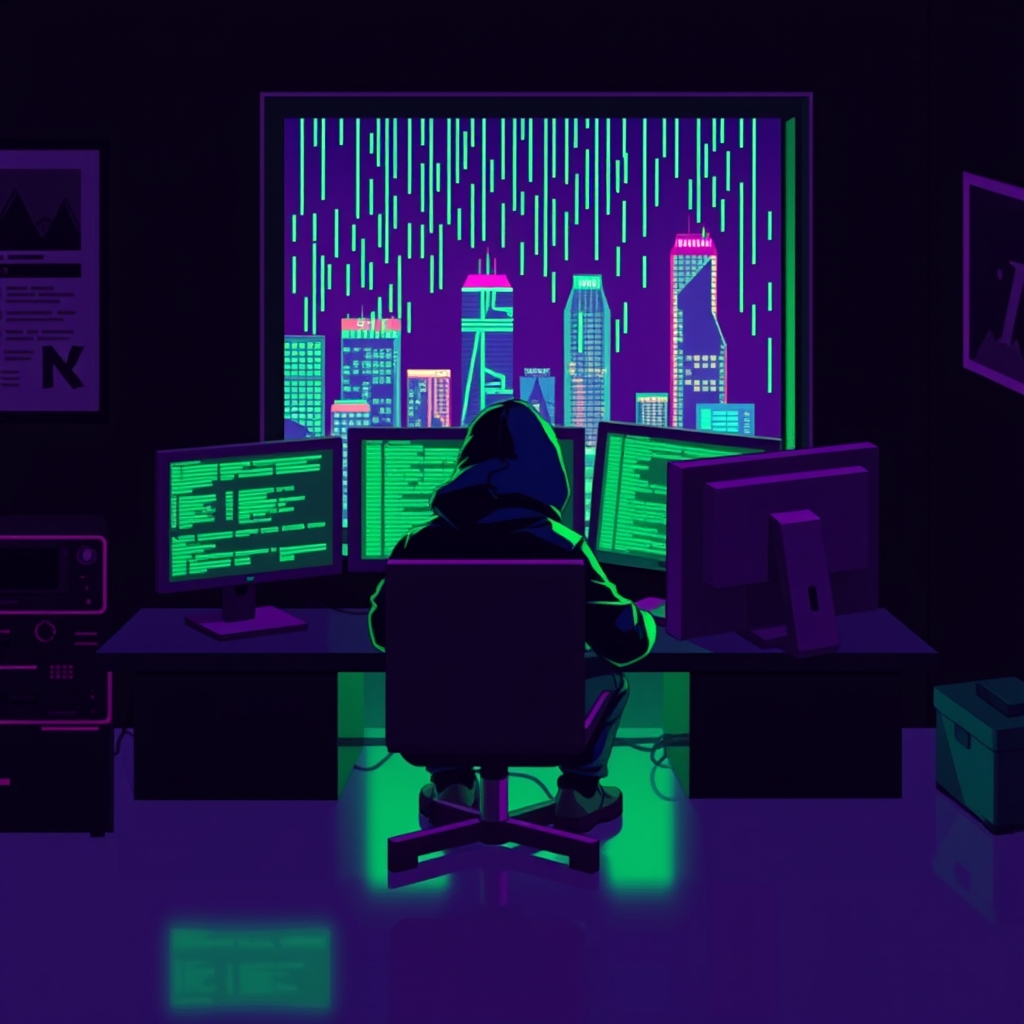 Kebocoran Data Siswa e-Rapor Kemdikbud 2024: Eksposur Database Pendidikan Nasional — varian pixel-art