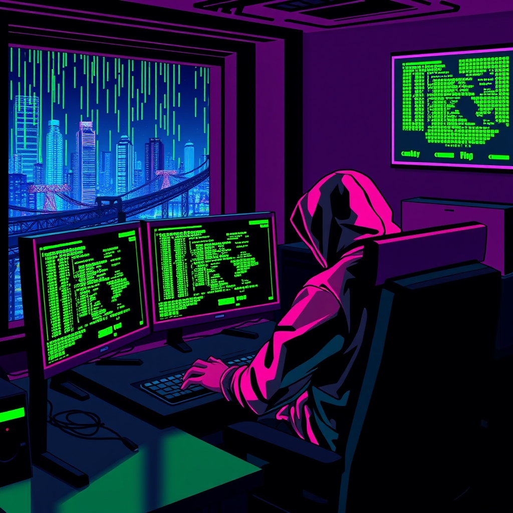 Ransomware PLN 2024: Serangan SCADA di Infrastruktur Kritis Indonesia — varian pixel-art